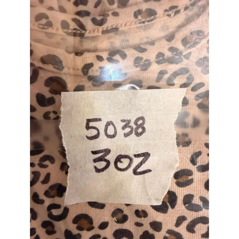 Cat & Jack Black Brown Leopard Print Long Sleeve Dress Girl’s 18M 5038